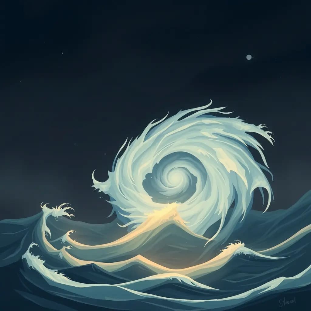 Dream illustration: Lost inside a hurricane