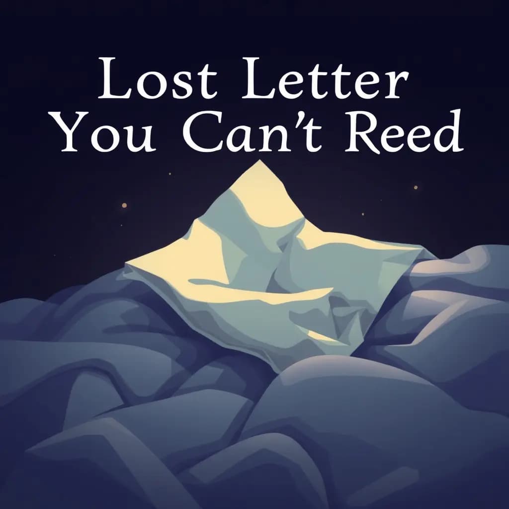 Dream illustration: Lost Letter You Can't Read