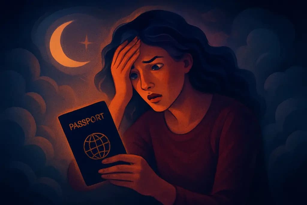 Dream illustration: Lost Passport