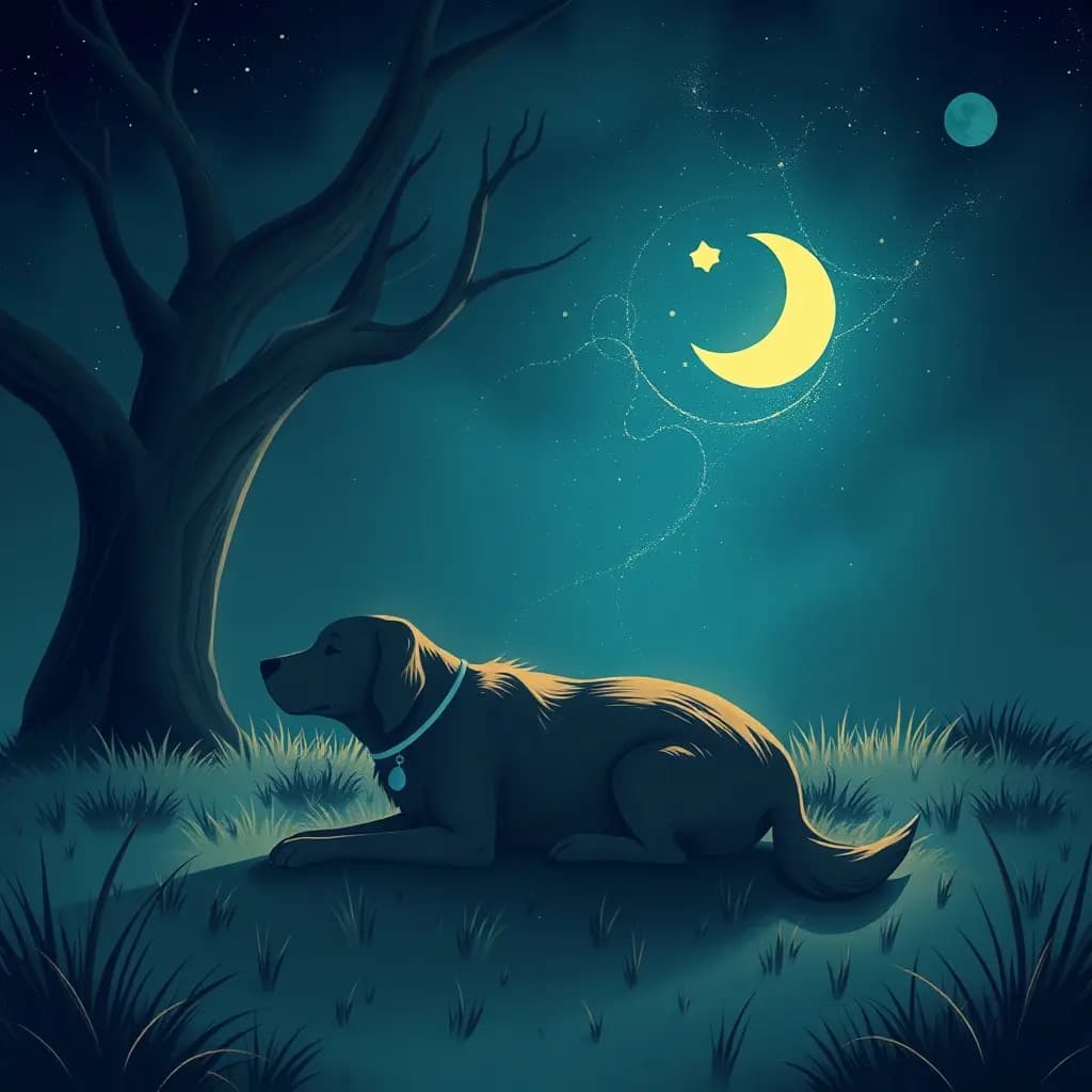 Dream illustration: Lost pet returns home