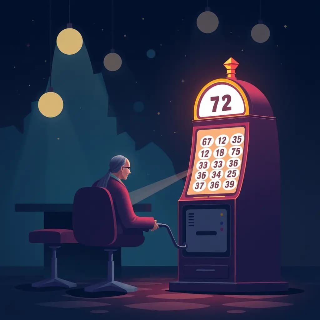 Dream illustration: Lottery machine speaks numbers