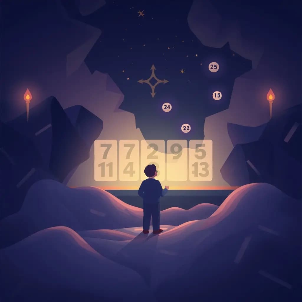 Dream illustration: Lottery number keeps changing