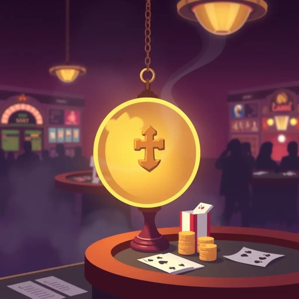 Dream illustration: a Lucky Charm in a Casino
