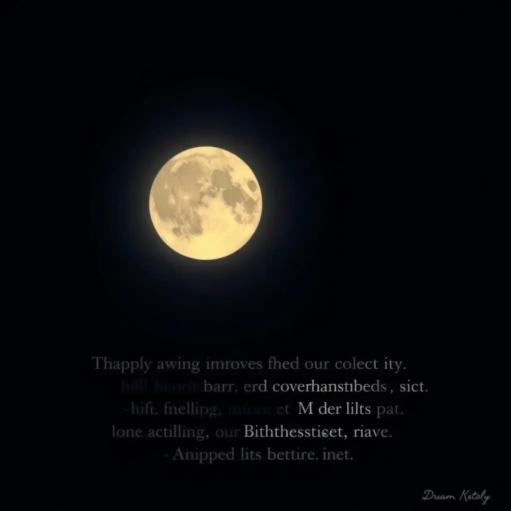 Dream illustration: Lunar eclipse on birthday