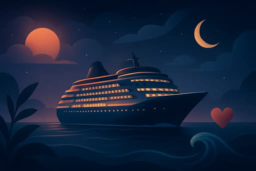 Dream illustration: Luxury cruise ship dream