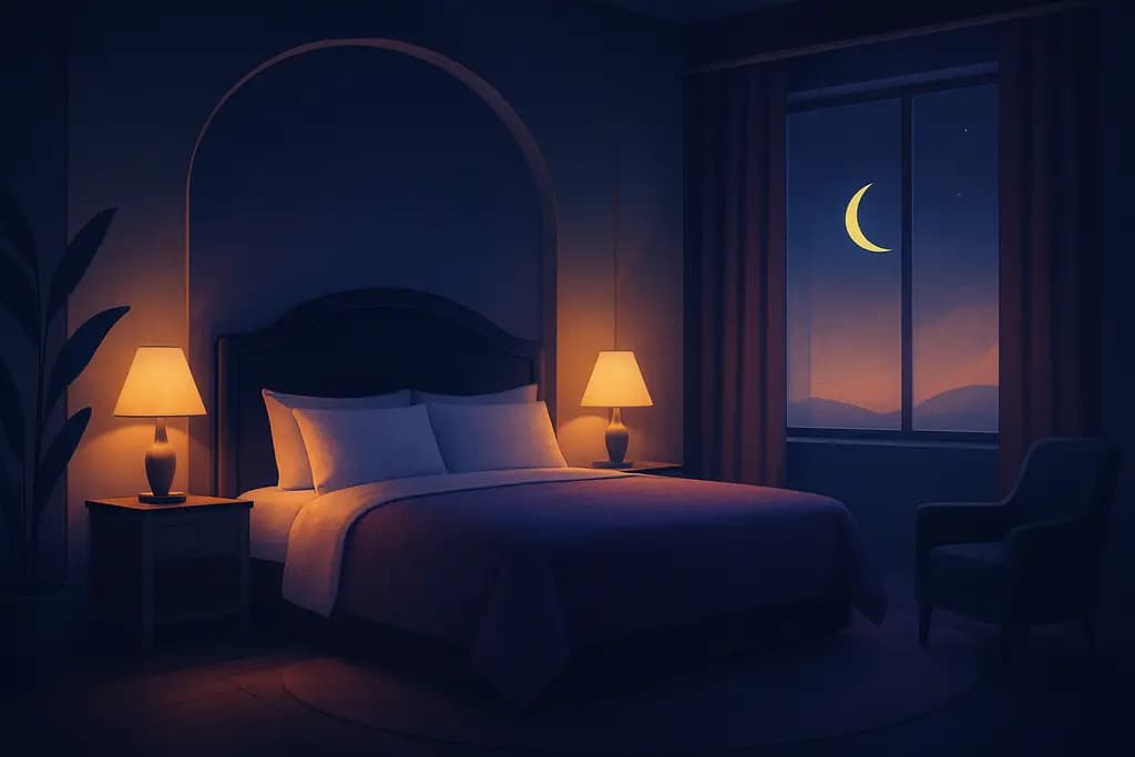Dream illustration: Luxury hotel room