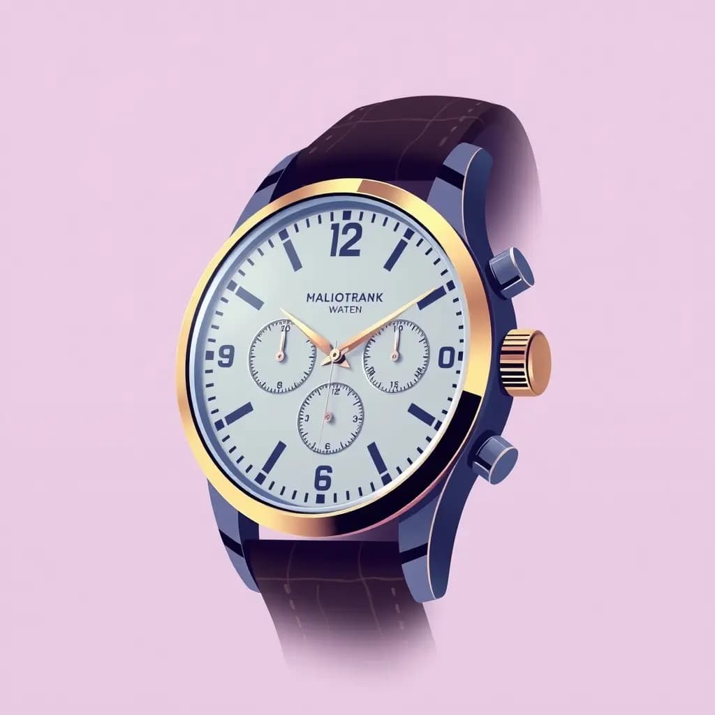 Dream illustration: Luxury watch that runs backward
