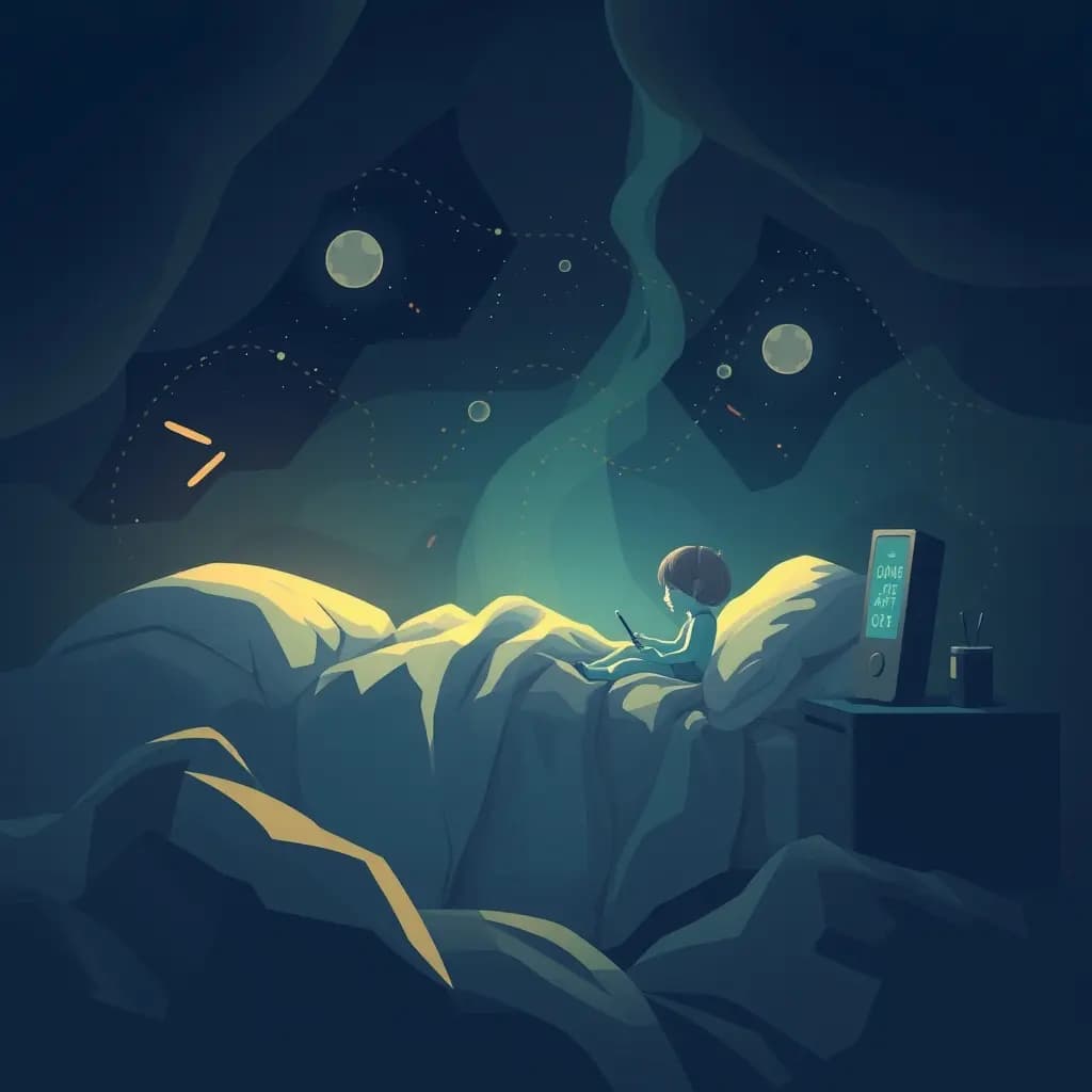 Dream illustration: Machine voice reciting childhood