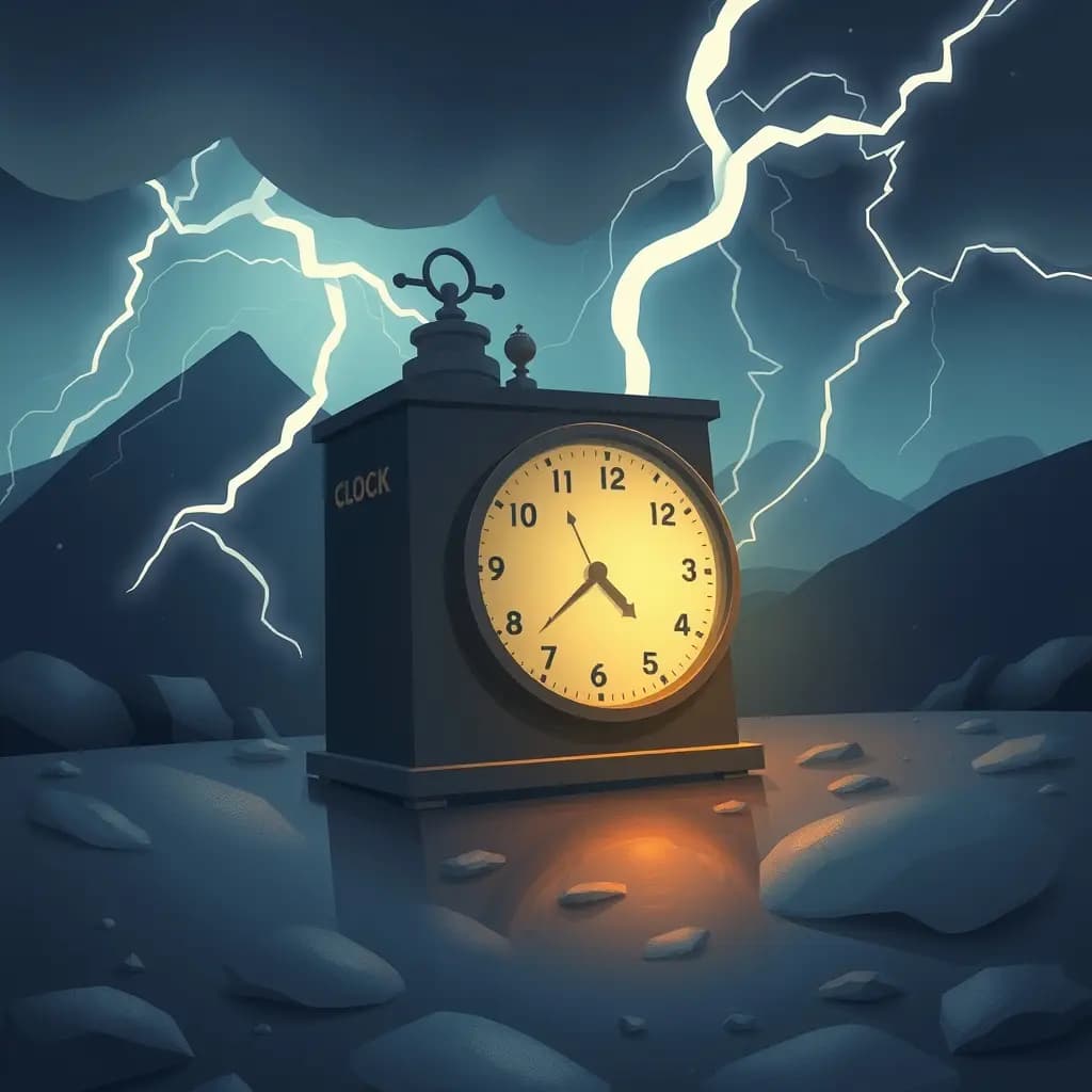 Dream illustration: Magnetic storm stops clocks