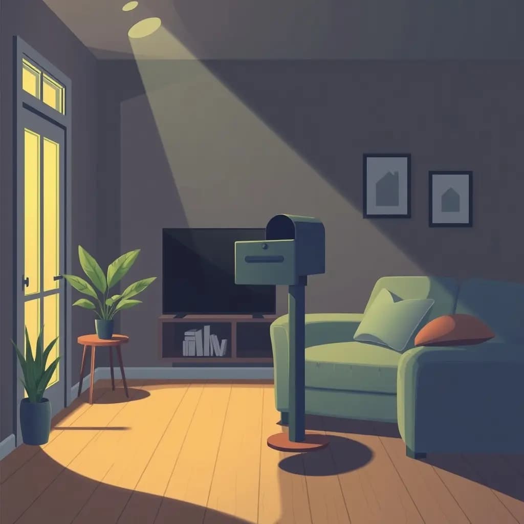 Dream illustration: Mailbox in your living room