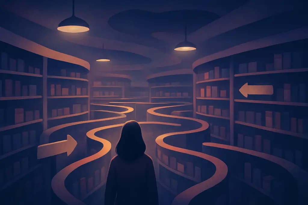Dream illustration: Mall or Supermarket Labyrinth (Getting Lost in a Store)