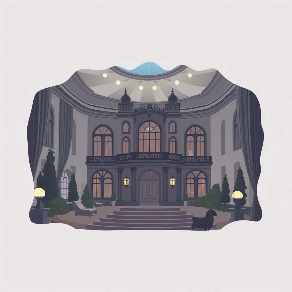 Dream illustration: Mansion unrecognizable inside