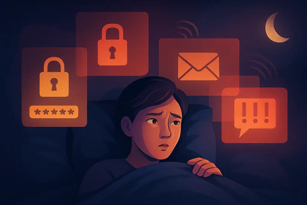 Dream illustration: many accounts hacked in dream