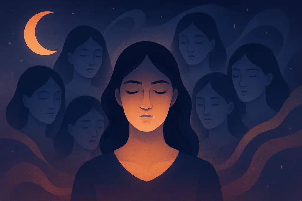 Dream illustration: many doppelgangers dream meaning