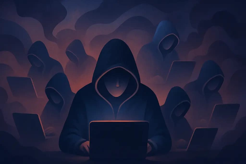 Dream illustration: many hackers in my dream