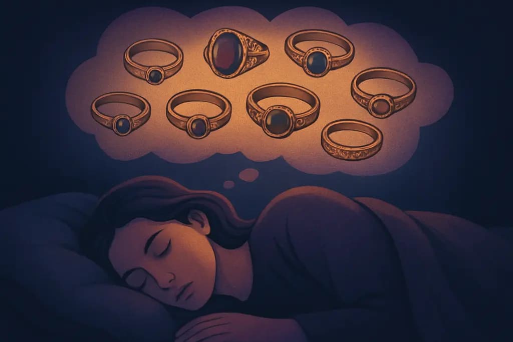 Dream illustration: many heirloom rings dream meaning