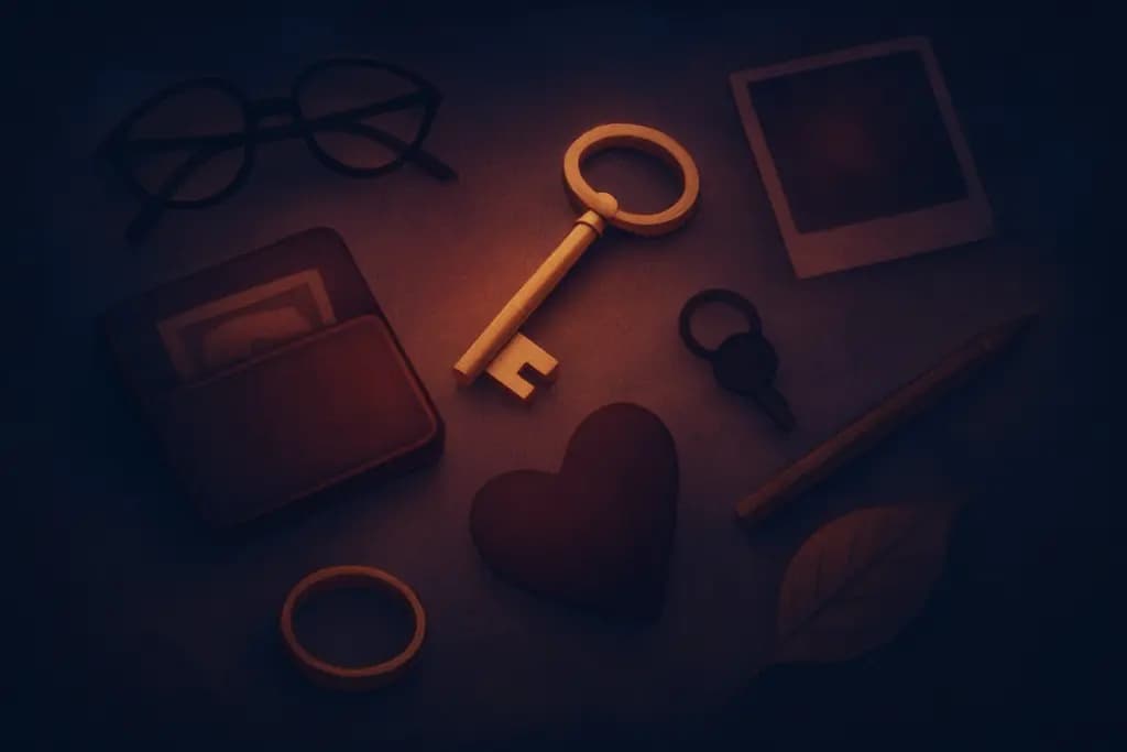Dream illustration: many lost objects