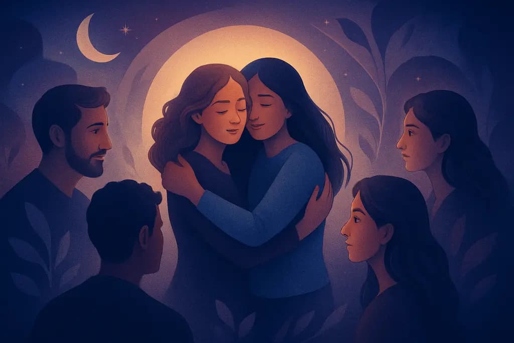 Dream illustration: many Old Friends