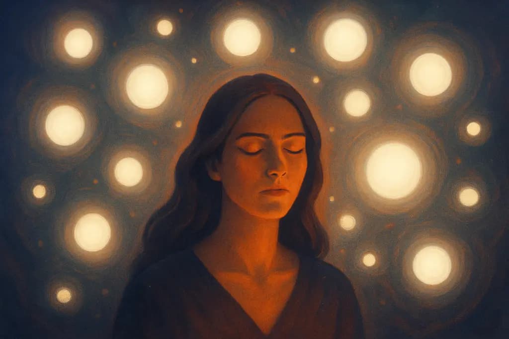 Dream illustration: many sudden blinding white lights dream meaning