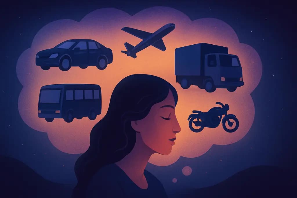 Dream illustration: many vehicles dream