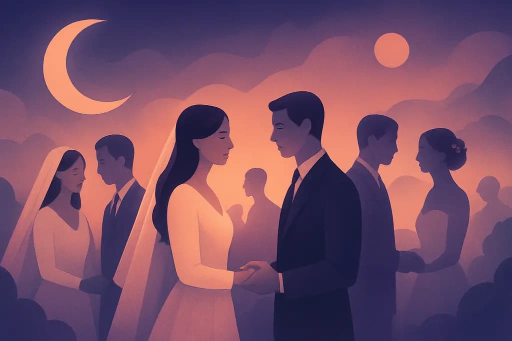 Dream illustration: many weddings