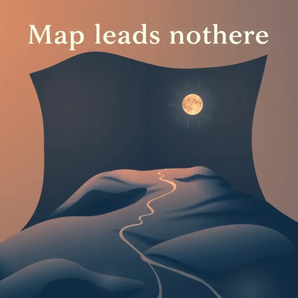 Dream illustration: Map leads nowhere