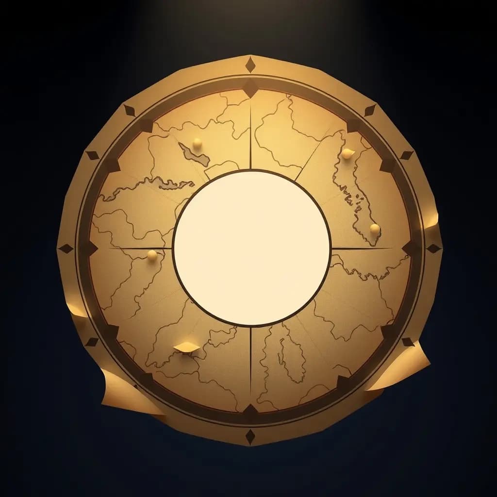 Dream illustration: Map with blank center