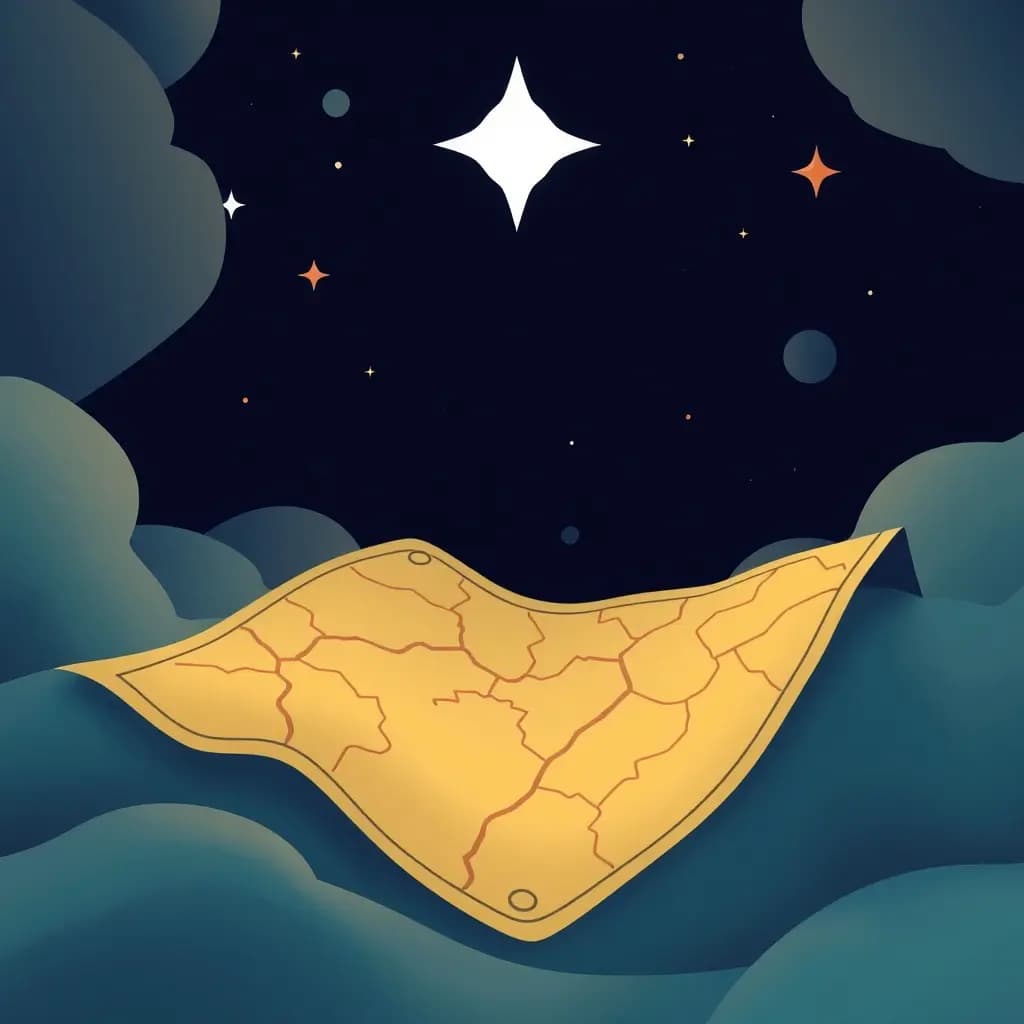 Dream illustration: Map with no destination