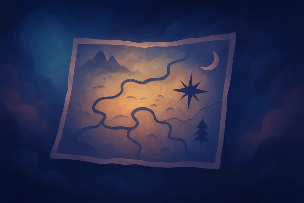 Dream illustration: Map with no names