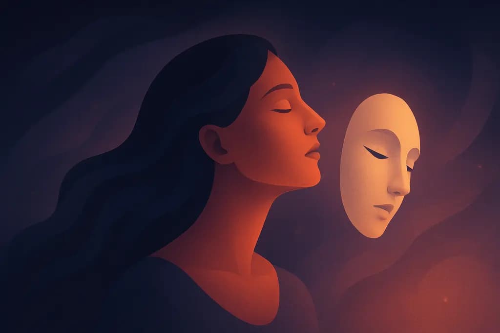 Dream illustration: Mask Falling Off