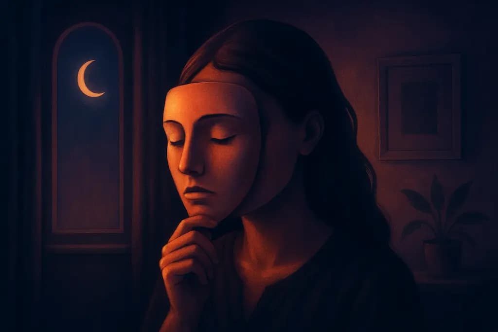 Dream illustration: Mask You Can't Remove