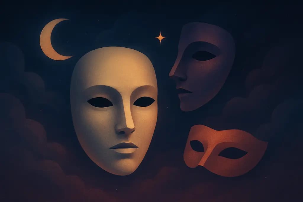 Dream illustration: Masks