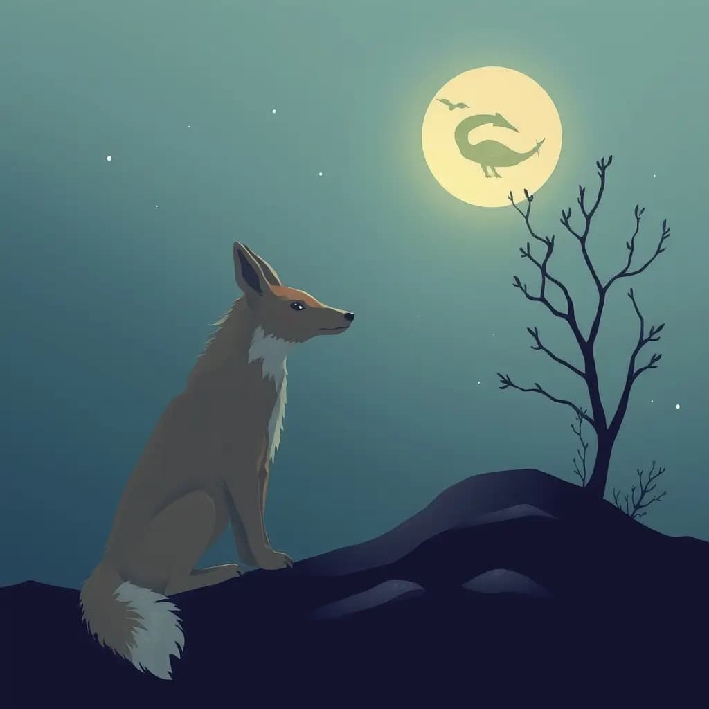 Dream illustration: Meeting an animal guide that speaks