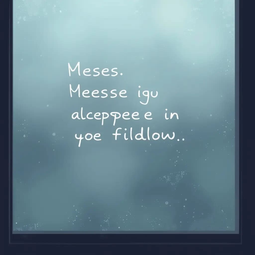 Dream illustration: Messages Appearing on Fogged Windows