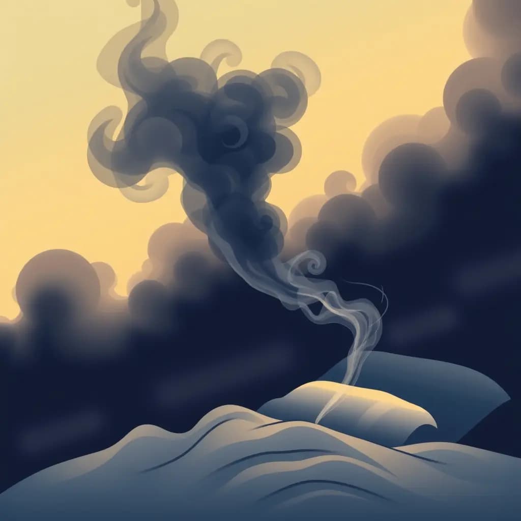 Dream illustration: Messages arrive as smoke