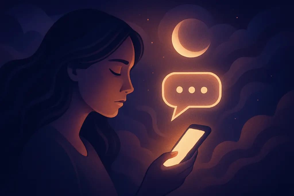 Dream illustration: Messages Sending Themselves