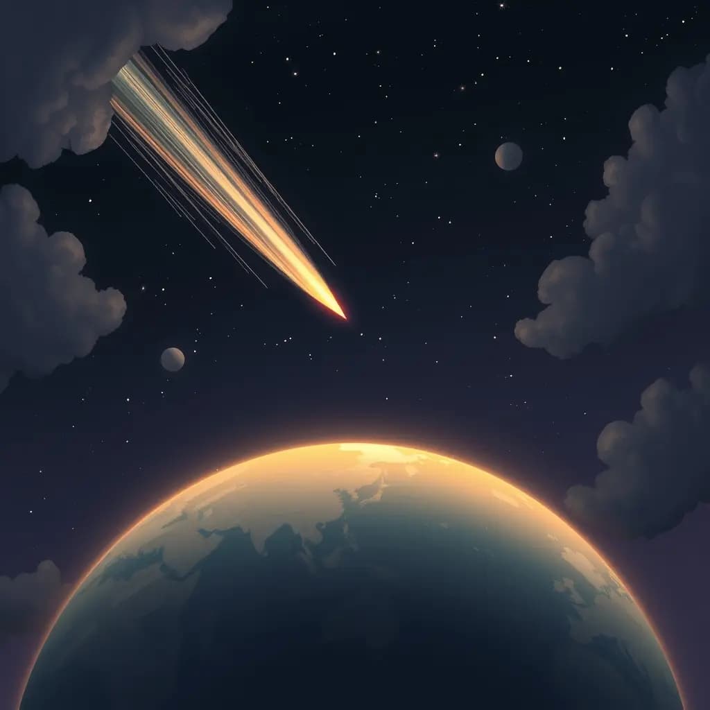 Dream illustration: Meteor Hitting Earth