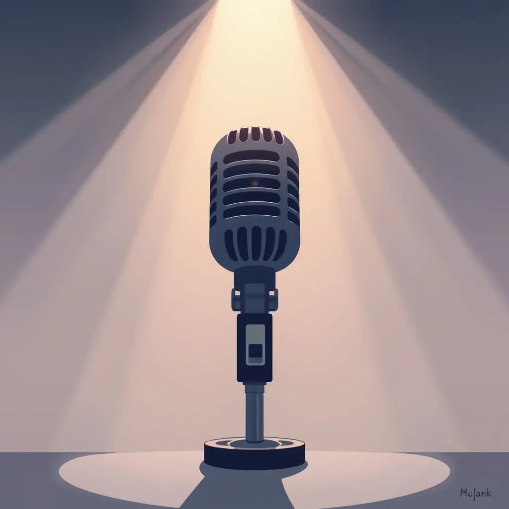 Dream illustration: Microphone cuts mid-speech