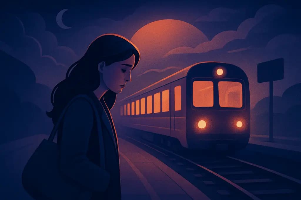 Dream illustration: Missed Train