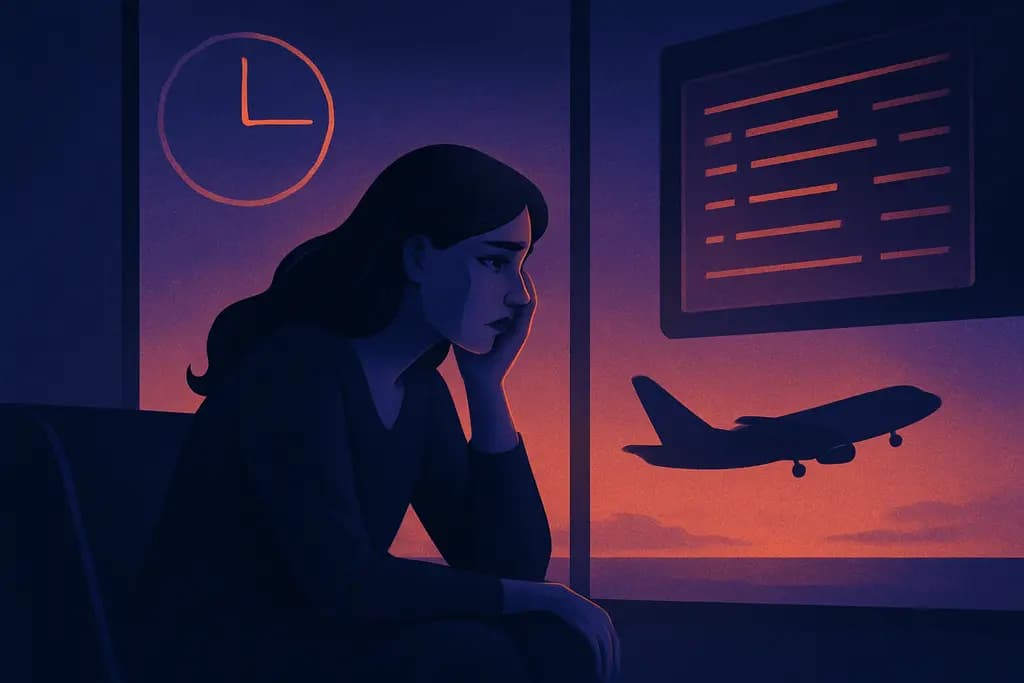 Dream illustration: Missing a Flight