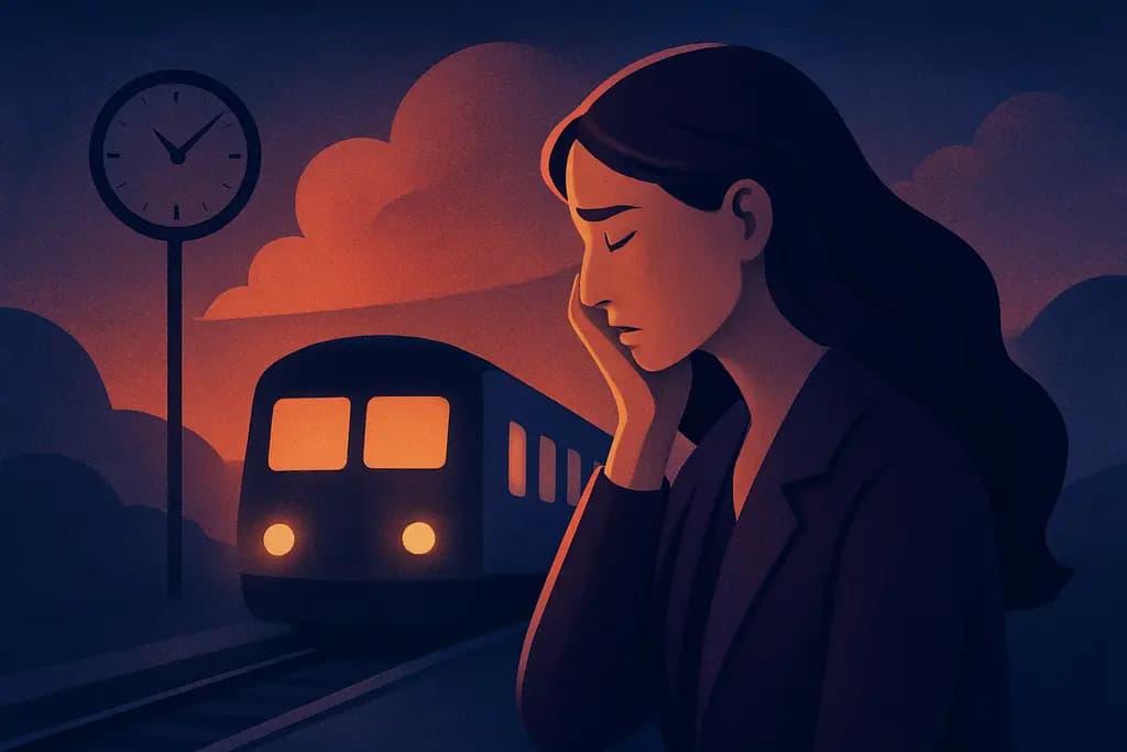 Dream illustration: Missing a train or bus