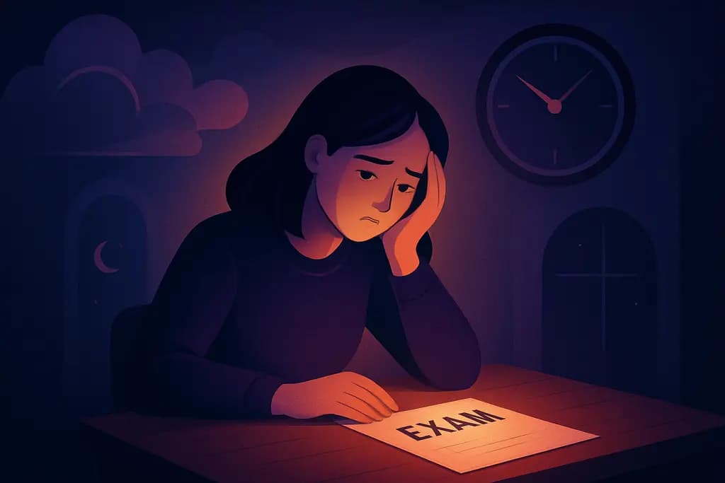 Dream illustration: Missing an exam or test