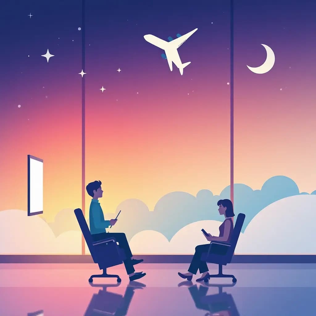 Dream illustration: Missing flight announcement