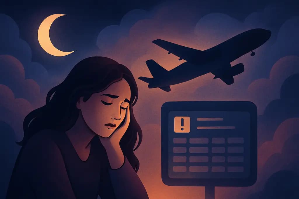 Dream illustration: Missing My Flight