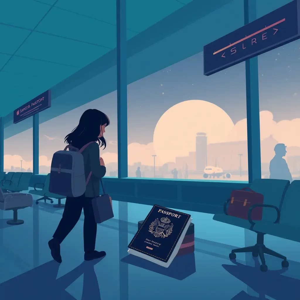 Dream illustration: Missing passport at airport