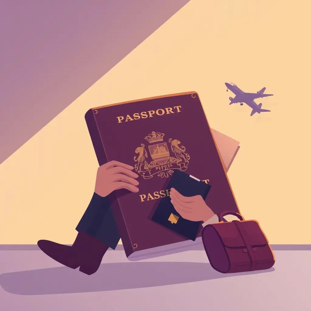 Dream illustration: Missing passport before flight