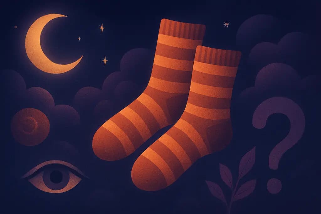 Dream illustration: missing socks dream meaning