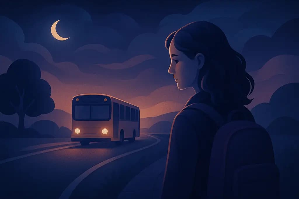 Dream illustration: Missing the bus