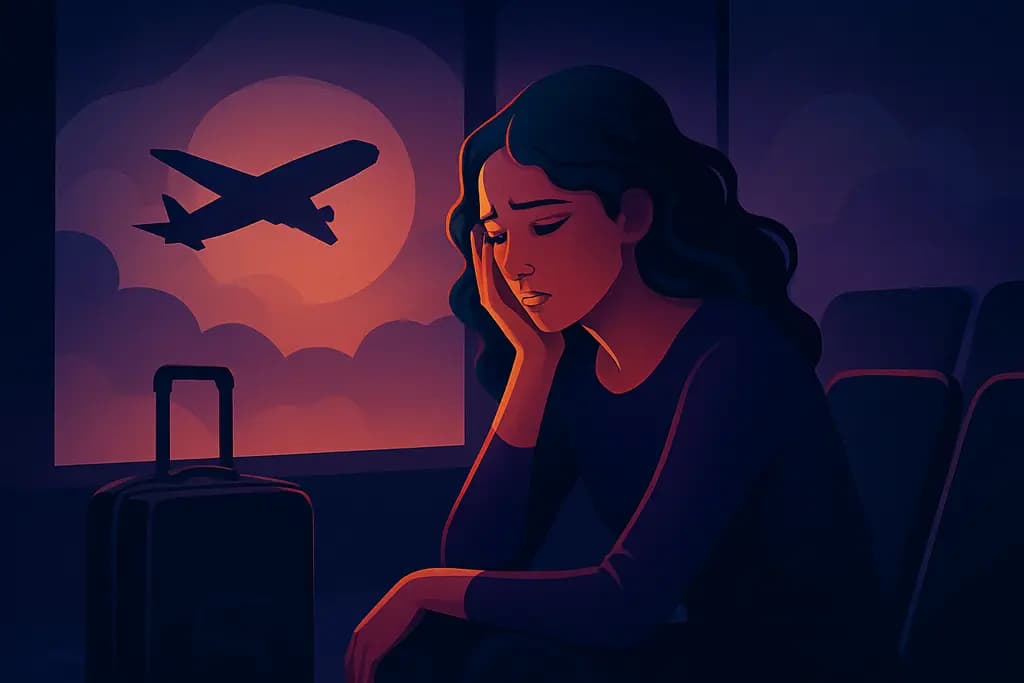 Dream illustration: Missing your flight