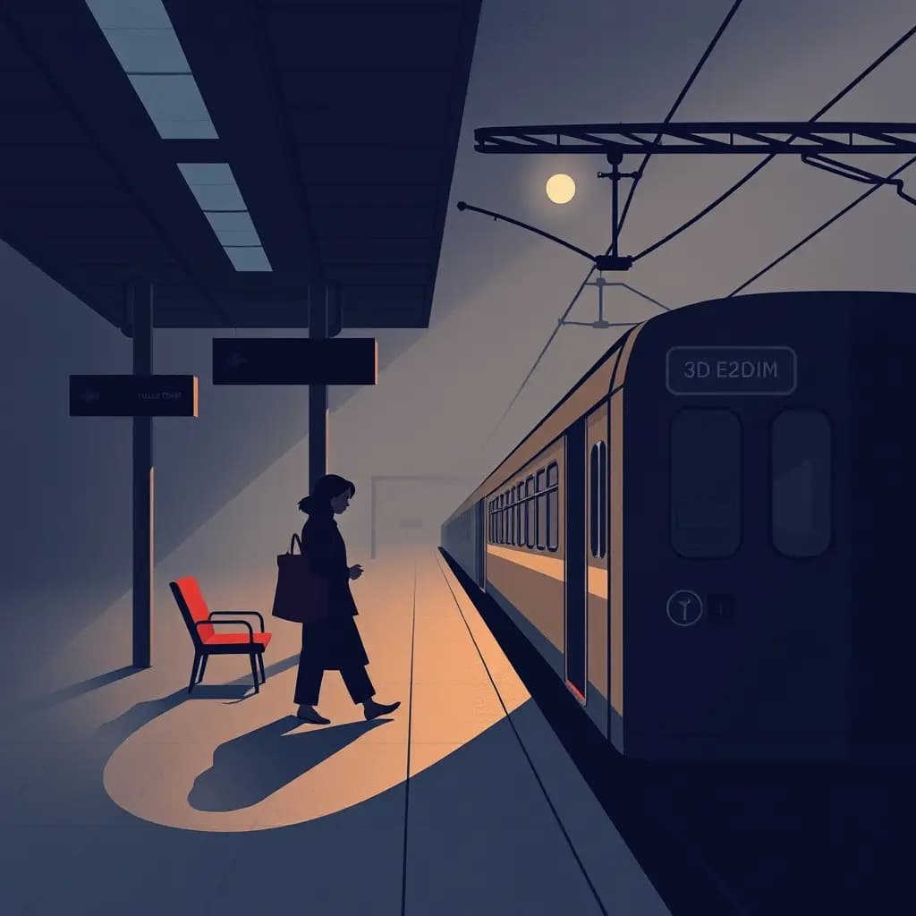 Dream illustration: Missing your train platform